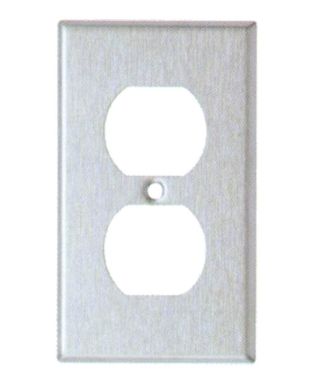 430 Stainless Steel Wall Plates 1 Gang Duplex Receptacle