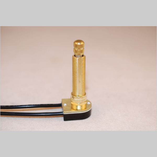 Kirks Lane31080 1 1/2" shaft single pole rotary switch brass