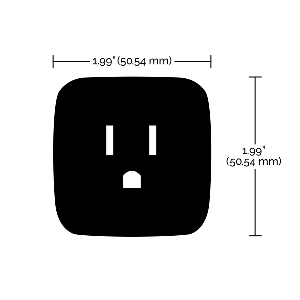 Starfish S11269 WiFi Smart Plug 120V Outlet 10 Amp Mini Square (Set of 2)