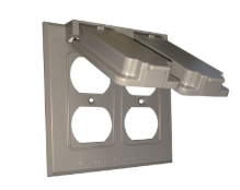 Two Gang Weatherproof Covers - 2 Duplex Receptacle