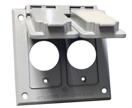 Two Gang Weatherproof Covers - 2 Single Receptacle