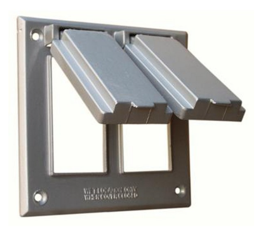 Two Gang Weatherproof Covers - 2 GFCI/Decorative Receptacle