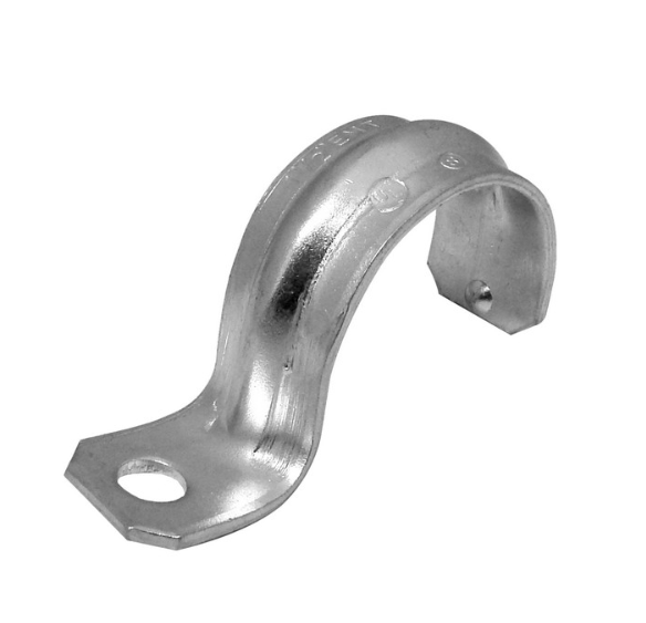 1 Hole EMT Pipe Straps - Steel 