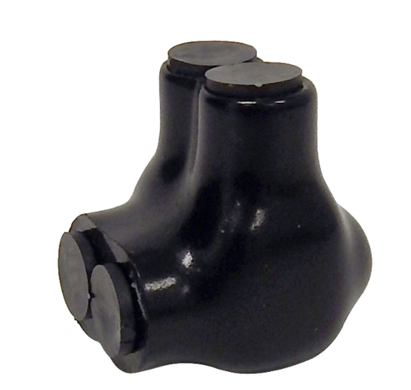 Black Insulated 2 Conductor Single Side Entry Splice 