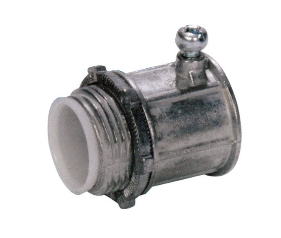 EMT Set Screw Connectors with Insulated Throat - Zinc Die Cast 