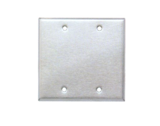 430 Stainless Steel Wall Plates 2 Gang Blank 