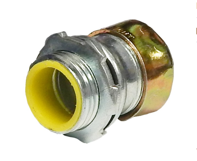 Steel EMT Rain Tight Compression Connectors - Insulated Throat 