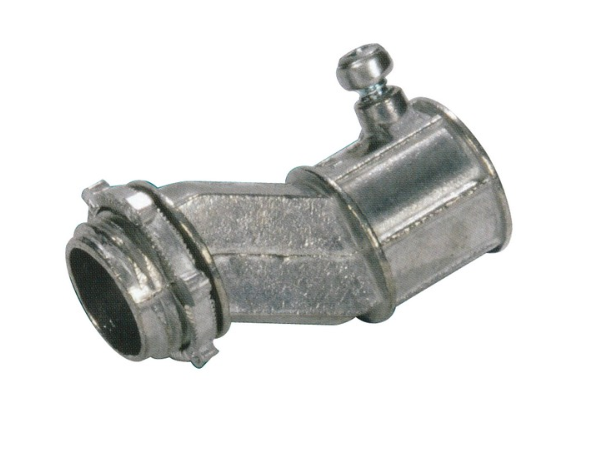 EMT to Box Offset Set Screw Connector - Zinc Die Cast 