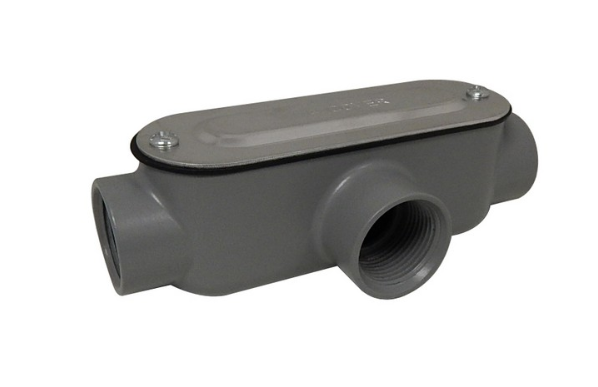 Aluminum Rigid Conduit Bodies T Type - Threaded with Cover & Gasket 