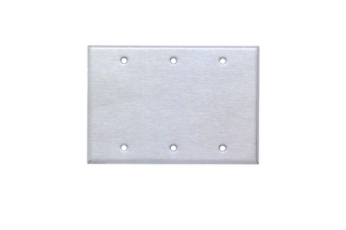 430 Stainless Steel Wall Plates 3 Gang Blank 