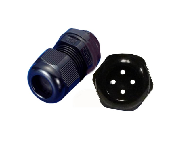 Nylon Cable Glands - Multi-Conductor - NPT Thread 4 Hole 