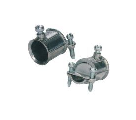 EMT to BX or NM Cable Combination Set Screw Coupling - Zinc Die Cast 