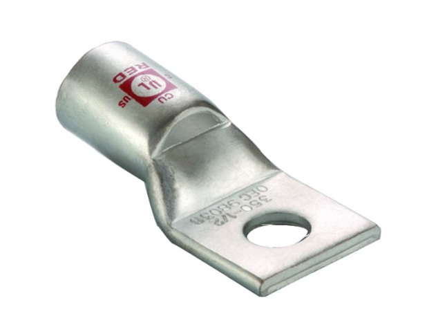 Copper Short Barrel 1 Hole Compression Lugs -Small AWG 