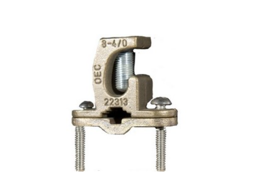 Copper Ground Clamp - Heavy Duty - Lay-In 