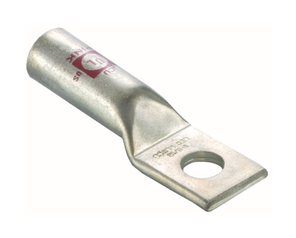 Copper Long Barrel 1 Hole Compression Lugs #8 - #1 