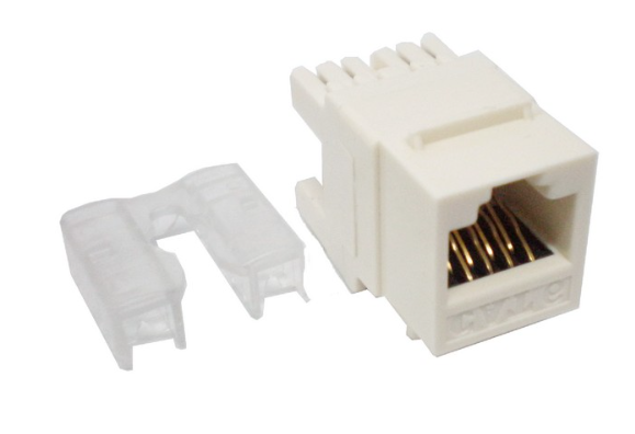 Cat6 (RJ-45) Unshielded Keystone Jacks - Rear Entry 