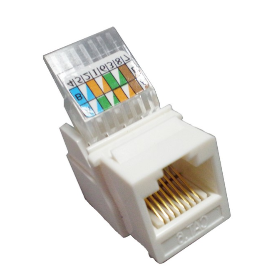 Cat6 (RJ-45) Unshielded Keystone Jacks - Tooless 