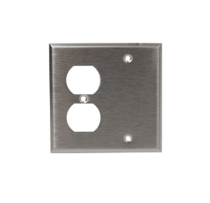430 Stainless Steel Wall Plates 2 Gang 1 Duplex 1 Blank 