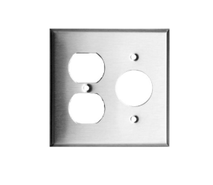 430 Stainless Steel Wall Plates 2 Gang 1 Duplex 1 Single 