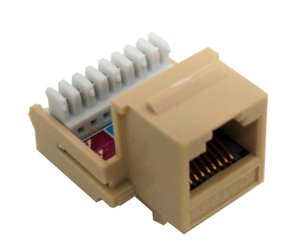 Cat5E (RJ45) Unshielded Keystone Jacks-Rear Entry 