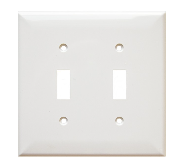 Lexan Wall Plates 2 Gang Midsize Toggle Switch 