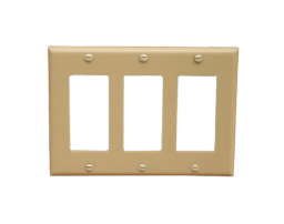 Lexan Wall Plates 3 Gang Midsize Decorative/GFCI 