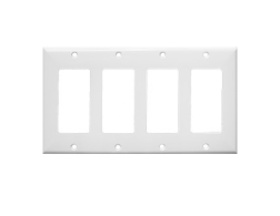 Lexan Wall Plates 4 Gang Midsize Decorative/GFCI 