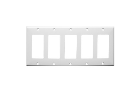 Lexan Wall Plates 5 Gang Midsize Decorative/GFCI 