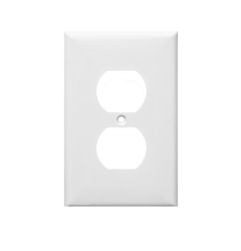 Lexan Wall Plates 1 Gang Midsize Duplex Receptacle 