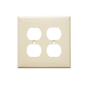 Lexan Wall Plates 2 Gang Midsize Duplex Receptacle 