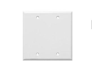 Lexan Wall Plates 2 Gang Midsize Blank  