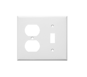Lexan Wall Plates 2 Gang Midsize Toggle & Duplex Wallplates 