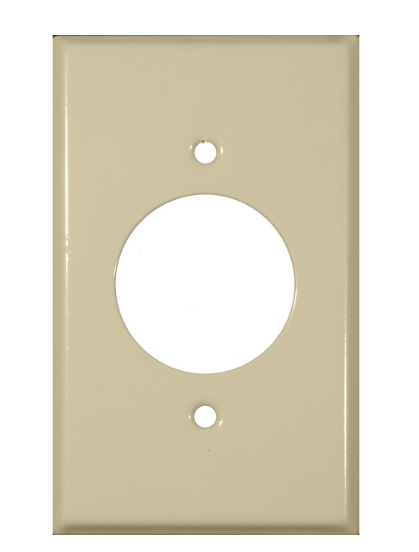 Painted Steel Wall Plates 1 Gang Single Receptacle 