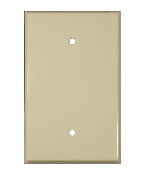 Painted Steel Metal Wall Plates Oversize 1 Gang Blank