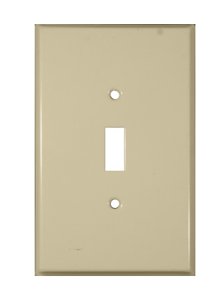 Painted Steel Metal Wall Plates Oversize 1 Gang Toggle Switch