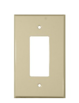 Painted Steel Wall Plates Oversize 1 Gang Decorative/GFCI 