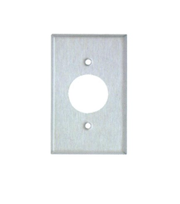 304 Stainless Steel Wall Plates 1 Gang Single Receptacle 1.620