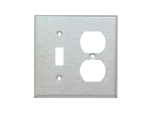304 Stainless Steel Wall Plates 2 Gang 1 Toggle 1 Duplex 