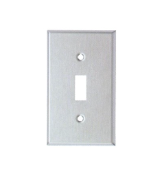 304 Stainless Steel Midsize Wall Plates 1 Gang Toggle Switch 
