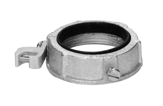 Grounding Bushing with Insulated Throat with Aluminum Ground Lug - Zinc Die Cast 