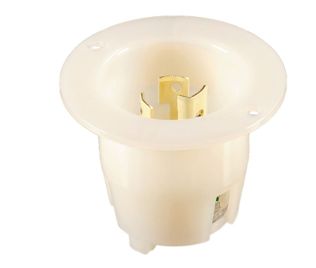 Recessed Twist Lock Plugs & Receptacles 2 Pole 3 Wire 