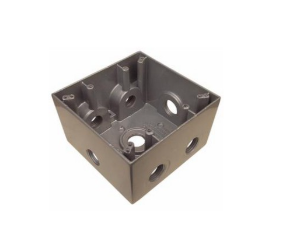 Weatherproof Boxes - Two Gang Deep 37 Cubic Inch Capacity - 7 Outlet Holes