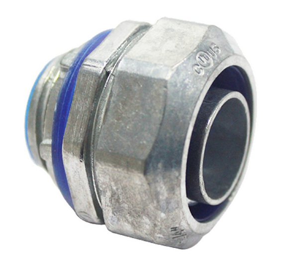 Liquid Tight Connectors - Straight - Insulated Throat - Zinc Die Cast 