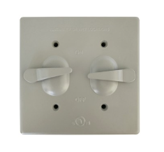 Two Gang Weatherproof Covers - 2 Toggle Switch Cover