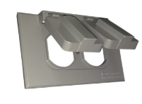One Gang Weatherproof Covers - Horizontal Duplex Receptacle