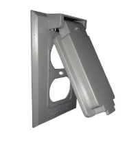 One Gang Weatherproof Covers - Vertical Duplex Receptacle