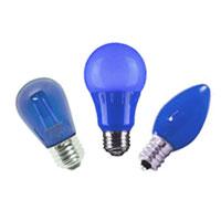 Blue Colored Bulbs 
