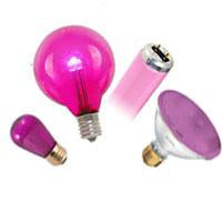 Pink Colored Bulbs 