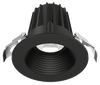 Lotus LED Lights JXL-COB02-R09W-5CCT-BK-2RR-BF-BK - 2 inch Round Recessed Economy LED - 9 Watt - 5CCT - Black Baffle Reflector - Black Trim