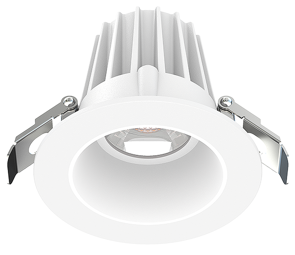 Lotus LED Lights JXL-COB02-R09W-5CCT-WH-2RR-SM-WH - 2 inch Round Recessed Economy LED - 9 Watt - 5CCT - White Reflector - White Trim